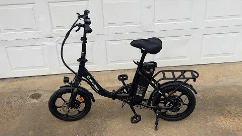 isinwheel U4 Folding Electric Bike Review ||  500W Peak Motor, 19MPH Top Speed , 55-Mile Range