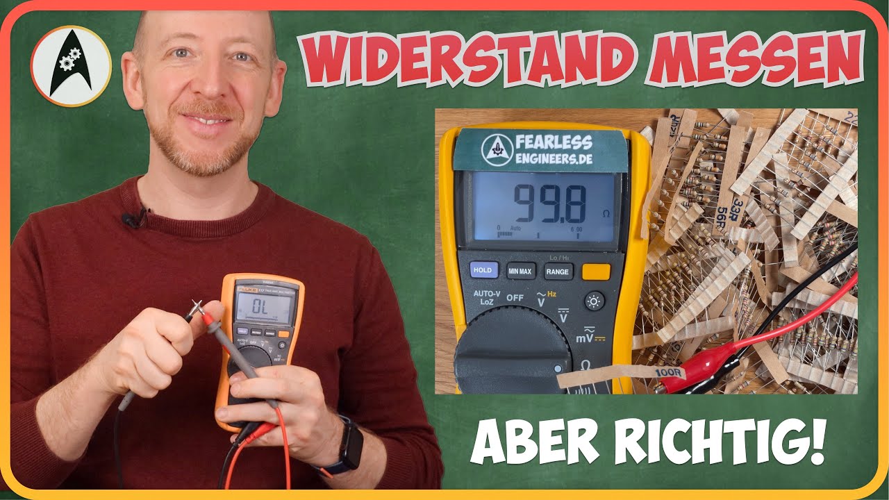 Widerstände messen - Aber richtig! (Multimeter-Basics) 