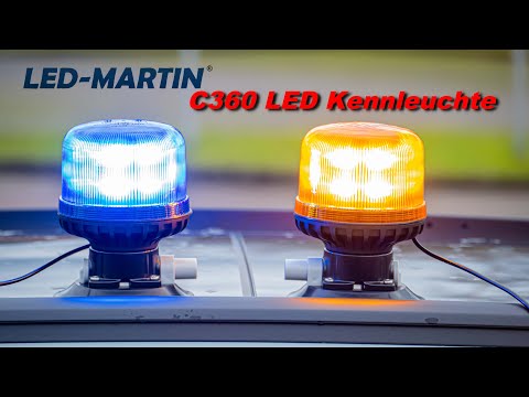 LED Martin C360 LED Kennleuchte // Pump Saugfuß // 5W LEDs