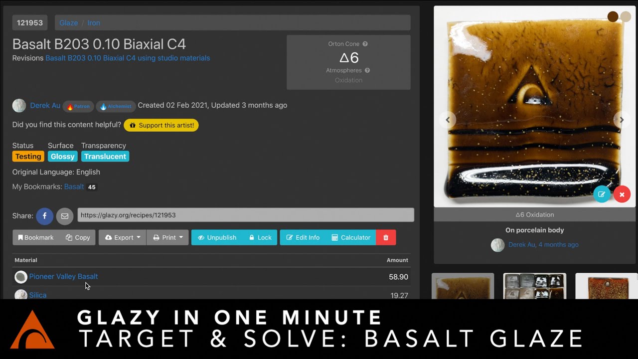 Use Target & Solve to Replace Basalt with Common Materials