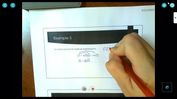 Algebra 2 - Lesson 7.3 - Binomial Radical Expressions