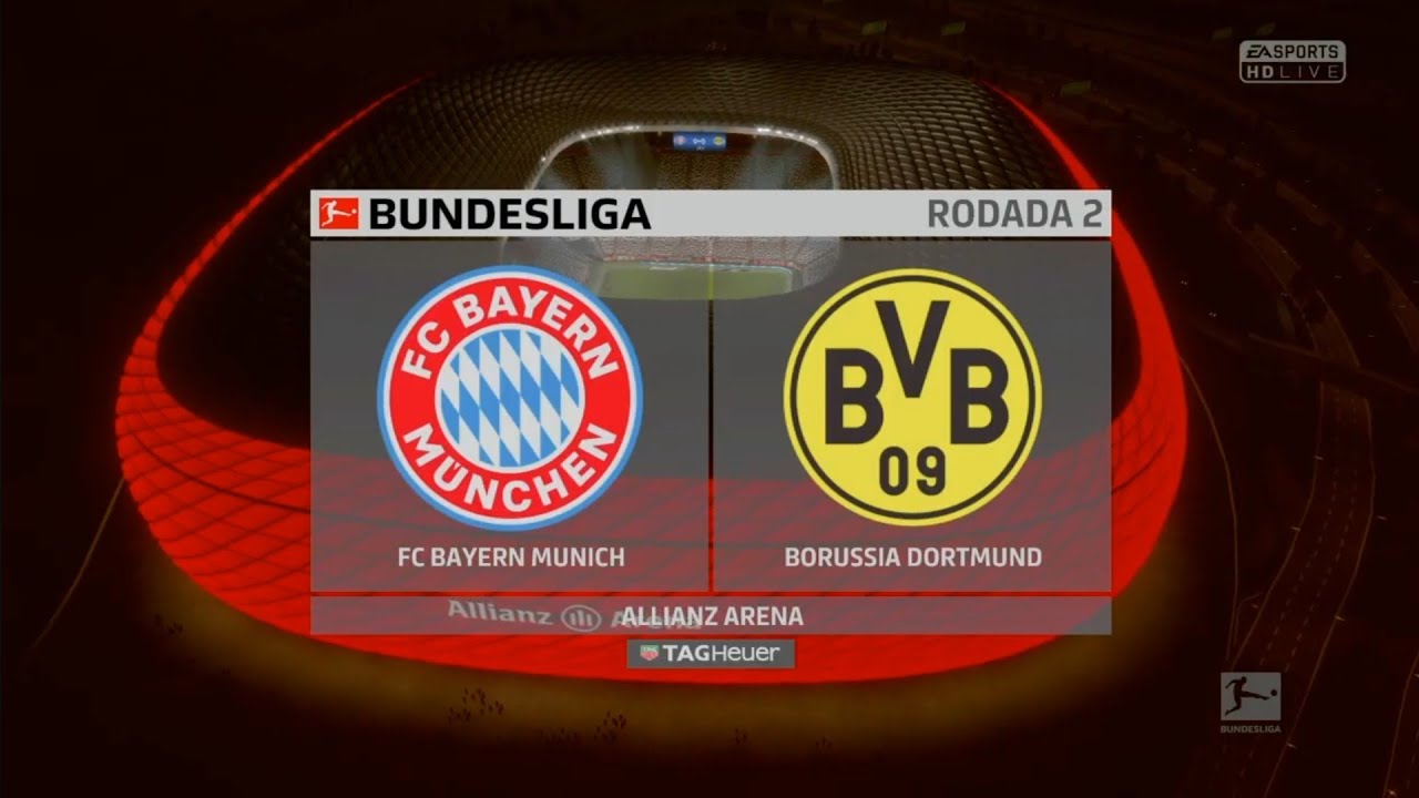 FIFA 18 | BAYERN DE MUNIQUE x BORUSSIA DORTMUND na Bundesliga
