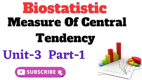 Measure Of Central Tendency |  Biostatistics Lecture | Mean,Median and Mode | Unit-3 Part-1.