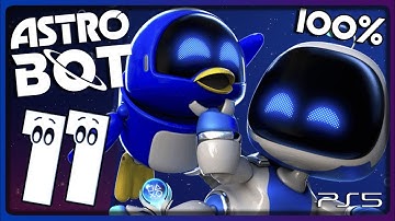 Astro Bot Walkthrough Part 11 - 100% (PS5) Balloon Breeze / Spooky Time