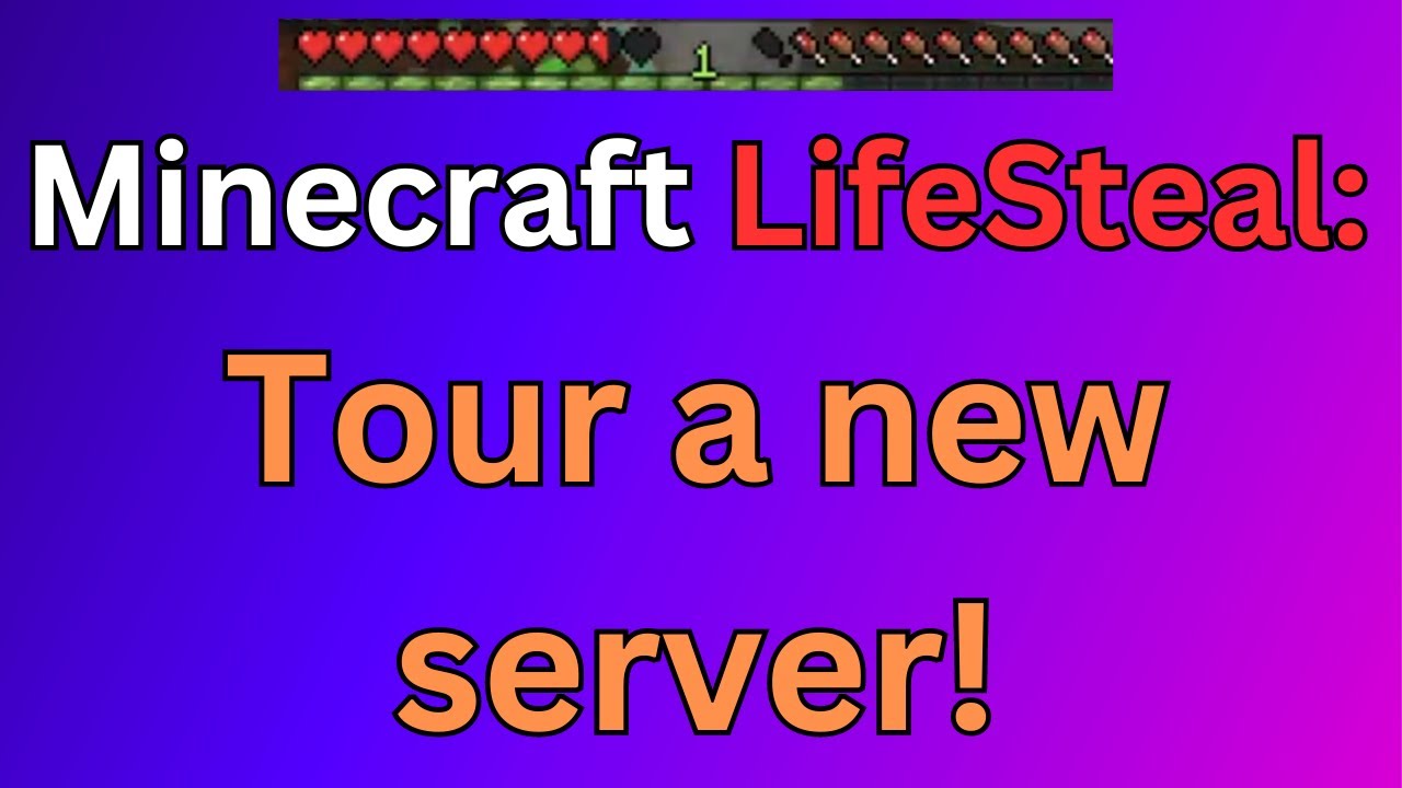 Minecraft LifeSteal SMP Series: Episode 1 - Tour a new Server!