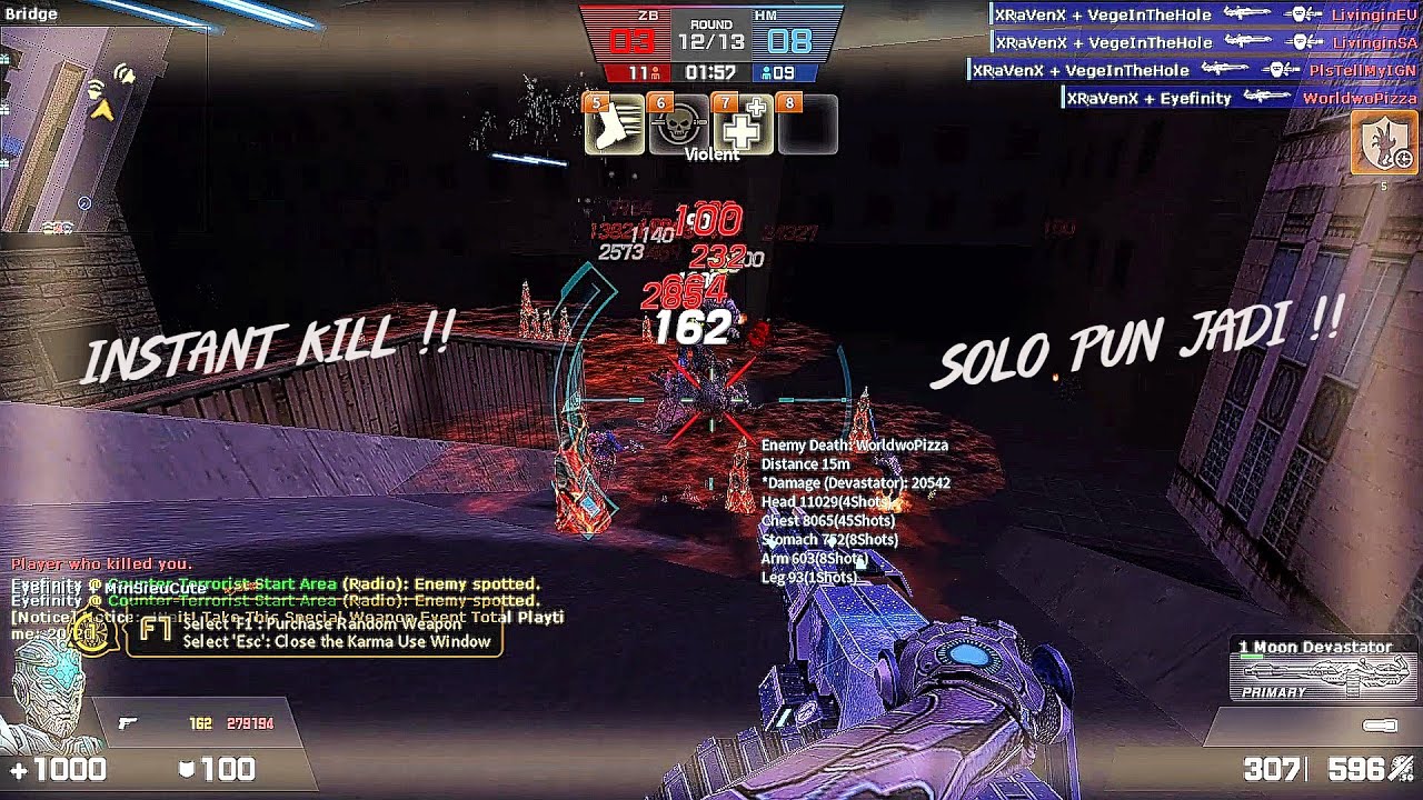 [CSN:S] One Hit Devastator Gameplay - Zombie Hero Assault - Counter Strike Nexon Studio