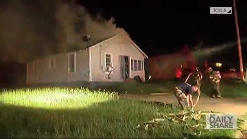House backdraft caught on camera