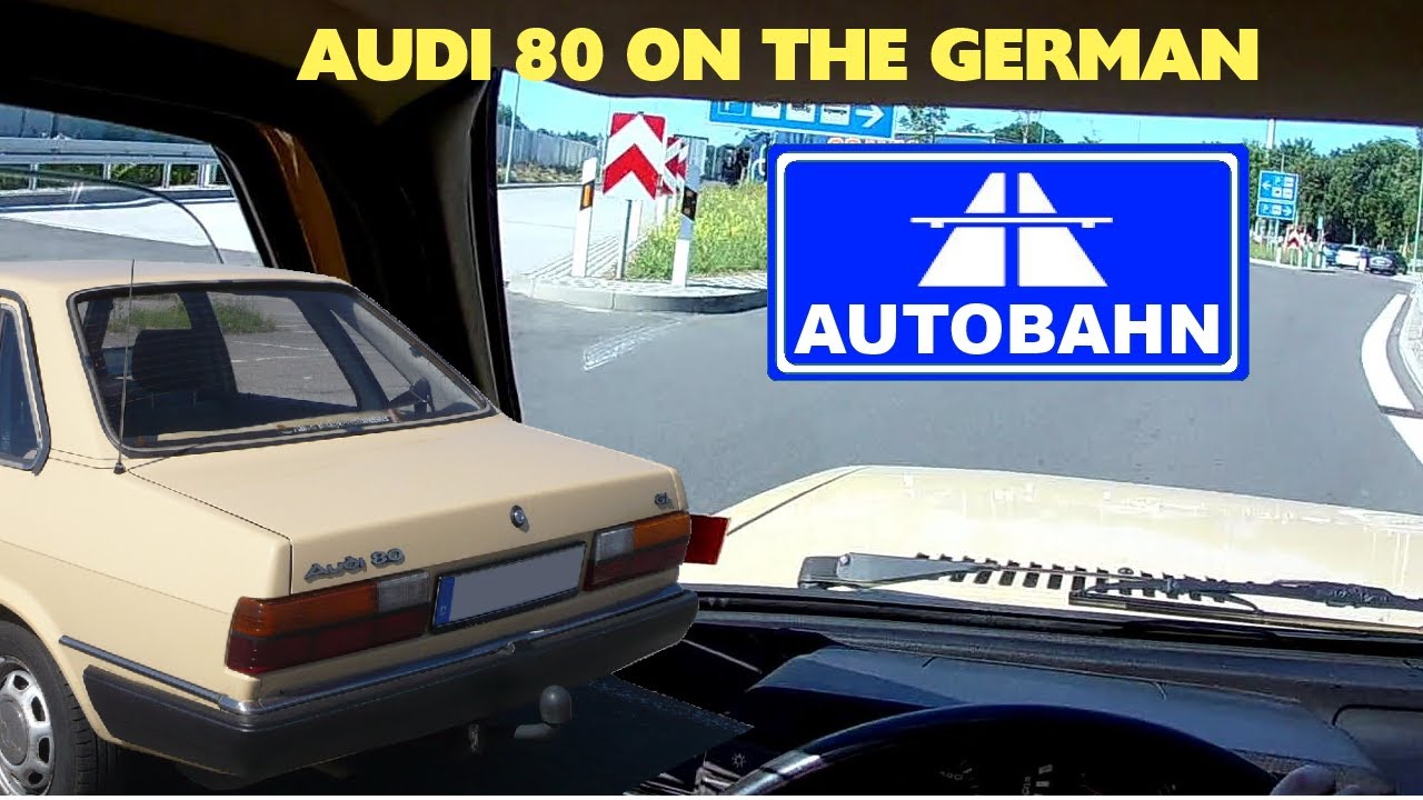 ⛔️ Audi 80 on the German Autobahn 🚗 POV 🚥