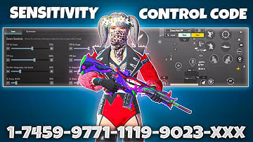 New Update 3.7🔥Best Sensitivity Code + Control  Settings Pubg Mobile /Bgmi Sensitivity 2025