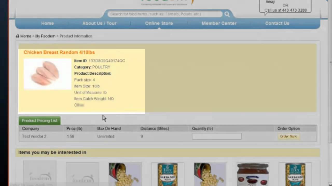 How to Initiate a Purchase on Foodem