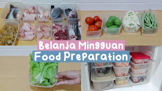 Belanja Mingguan &amp; Food Preparation | Belanja 336 ribu untuk dua minggu