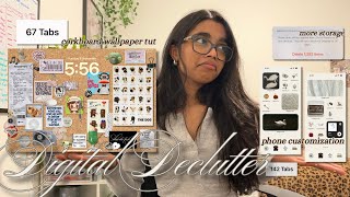 🍈⋆˚꩜｡ digital declutter | ipad corkboard wallpaper tut, phone customization & saving storage screenshot 5