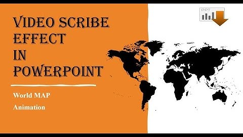 World Map Infographic ||Video scribe Animation Effect in PowerPoint ||🔥🔥