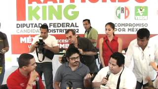 Primer dia de campaña de Raymundo King de la Rosa