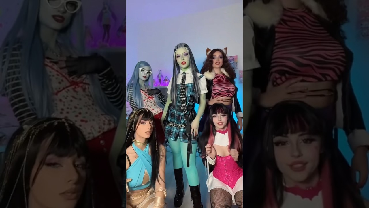 Monster High crew !! #makeup #halloween #cosplay #monsterhigh
