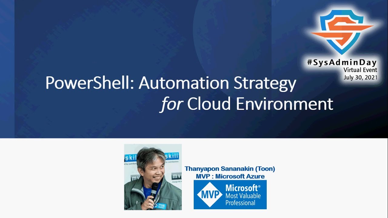 "PowerShell: Automation Strategy for Cloud Environment" by Thanyapon ...