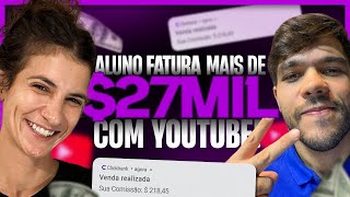 Aluno Fatura Mais de 27 Mil Dólares no Youtube para Afiliados e Hoje Vive do Marketing Digital