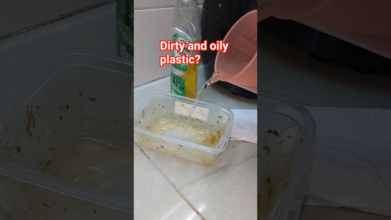 How to remove grease from plastics | Easy cleaning hack
