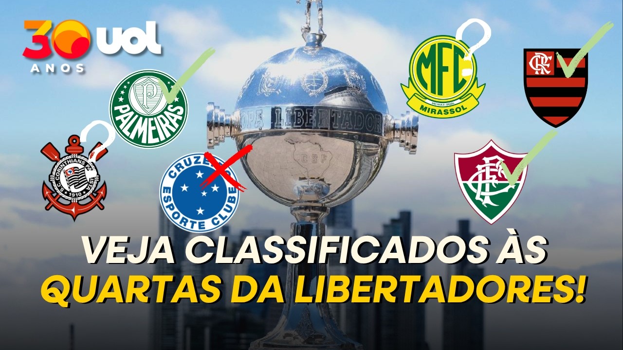 Imagem ilustrativa sobre Flamengo, Palmeiras e Corinthians já têm quartas de final na Libertadores 2026