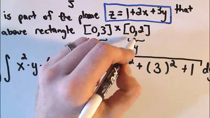 Evaluating a Surface Integral - Basic Example