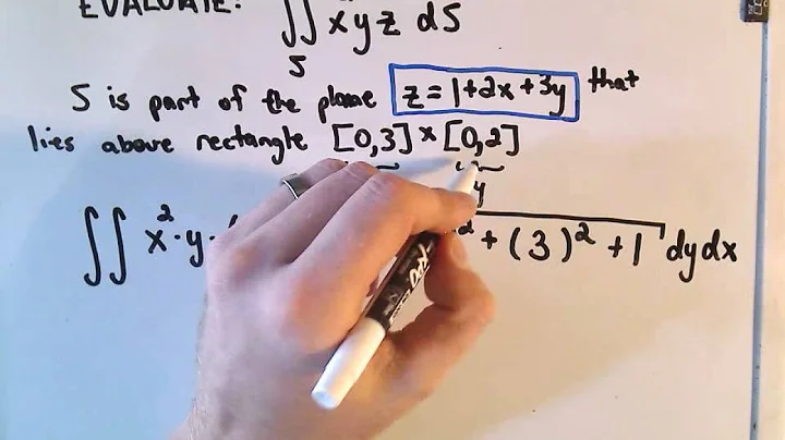 Evaluating a Surface Integral - Basic Example