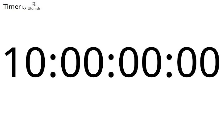 10 Day Countdown Timer - Longest Timer on YouTube