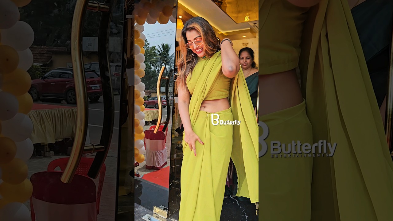 ചേച്ചി സാരി കൊള്ളാം!!😁 ഉദ്ഘാടനത്തിന് എത്തിയ മീരാ അനിൽ 😍 | Meera Anil Latest | 