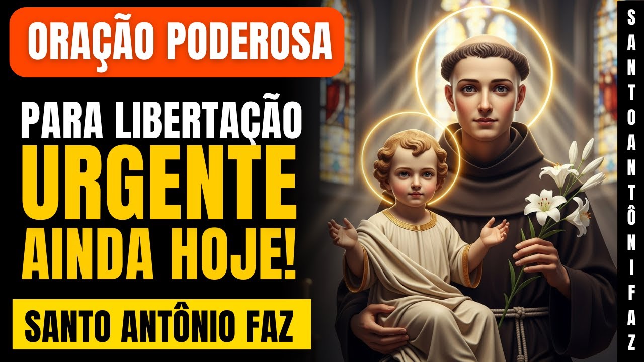 Oração Poderosa a Santo Antônio para Libertação Urgente Hoje🙏