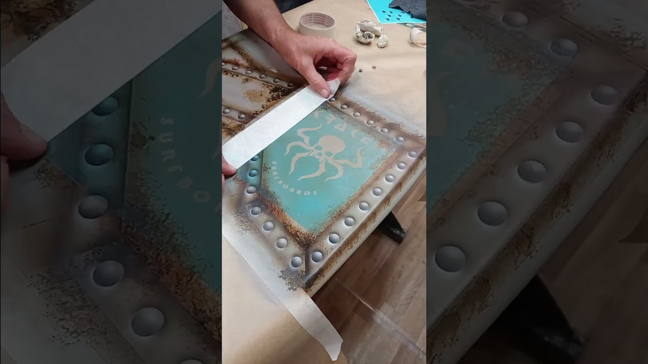 how to paint over a Snap surfboard repair repair 