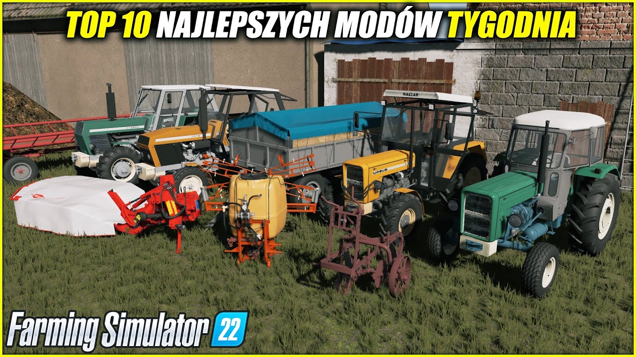 10 NAJLEPSZYCH POLSKICH MODÓW ⭐ FS 22  *Ursusy Na Konsole, Ursus C-360 Jockerfarm, Autosan D34/D35*
