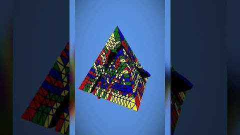 Most Satisfying 20×20 Pyraminx Cube Solve #shorts #rubikscube