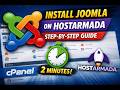 Install Joomla in 2 Minutes (HostArmada cPanel Tutorial)