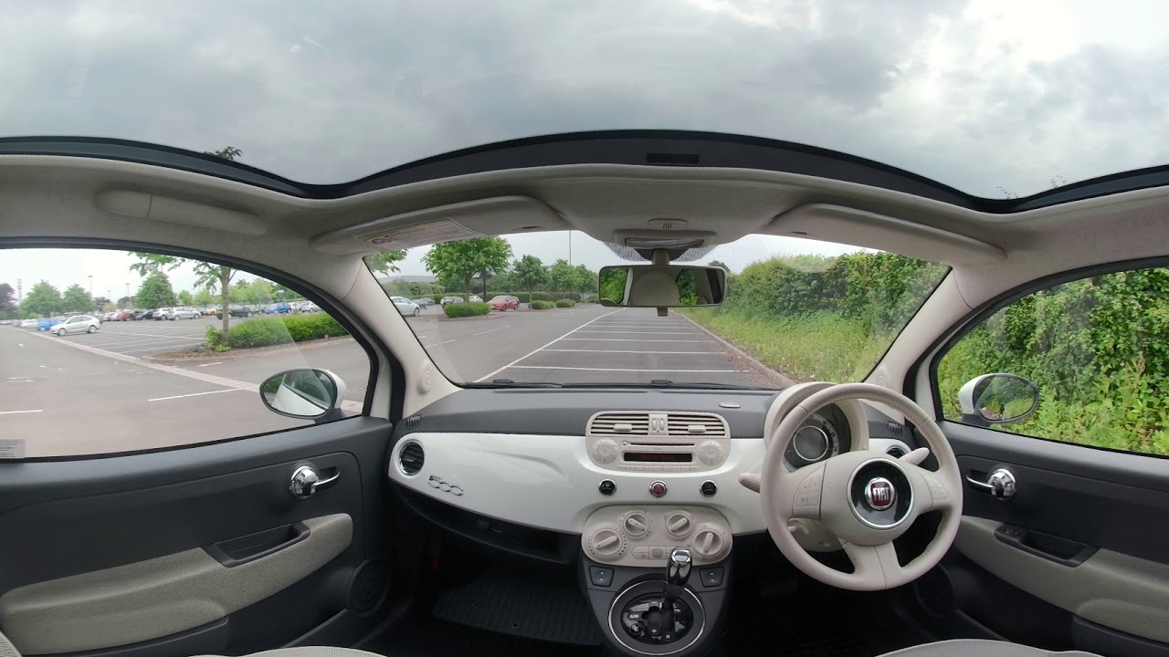 360° All Round Interior View of a 2012 Fiat 500 1 2 Lounge Dualogic 3dr ...