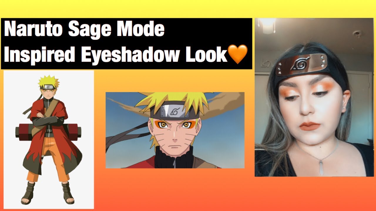 Naruto Sage Mode Inspired Eyeshadow Look| Naruto Shippuden - YouTube