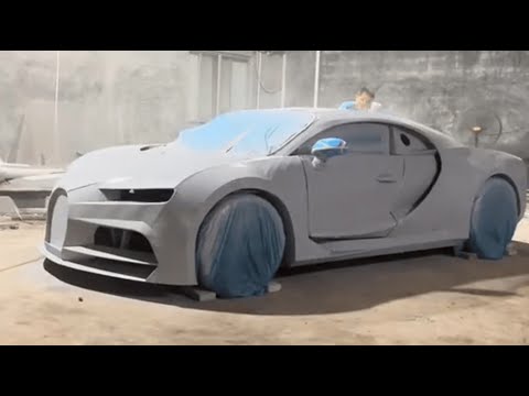 видео: Самодельный Bugatti Chiron Sport за 9 минут | Реплика.