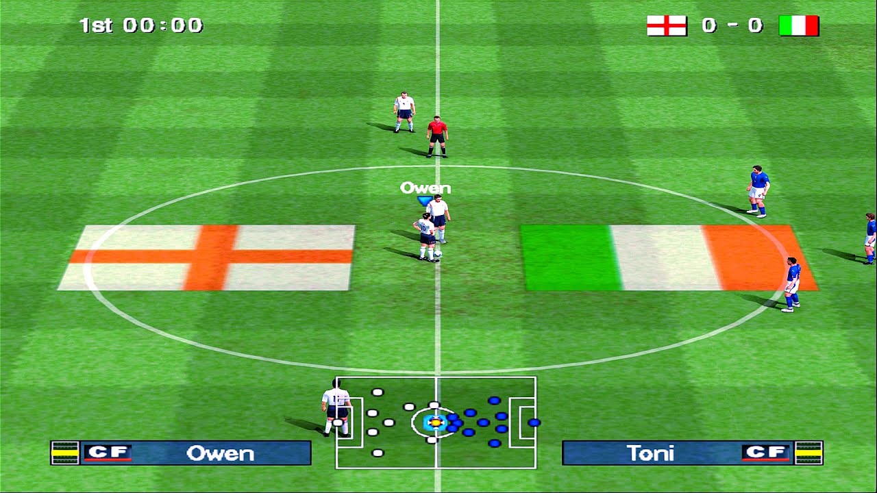 PES 6 - England vs Italy | PS2