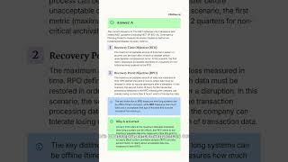 ISC Exam: Security and Privacy Regulations/Frameworks — RTO vs RPO