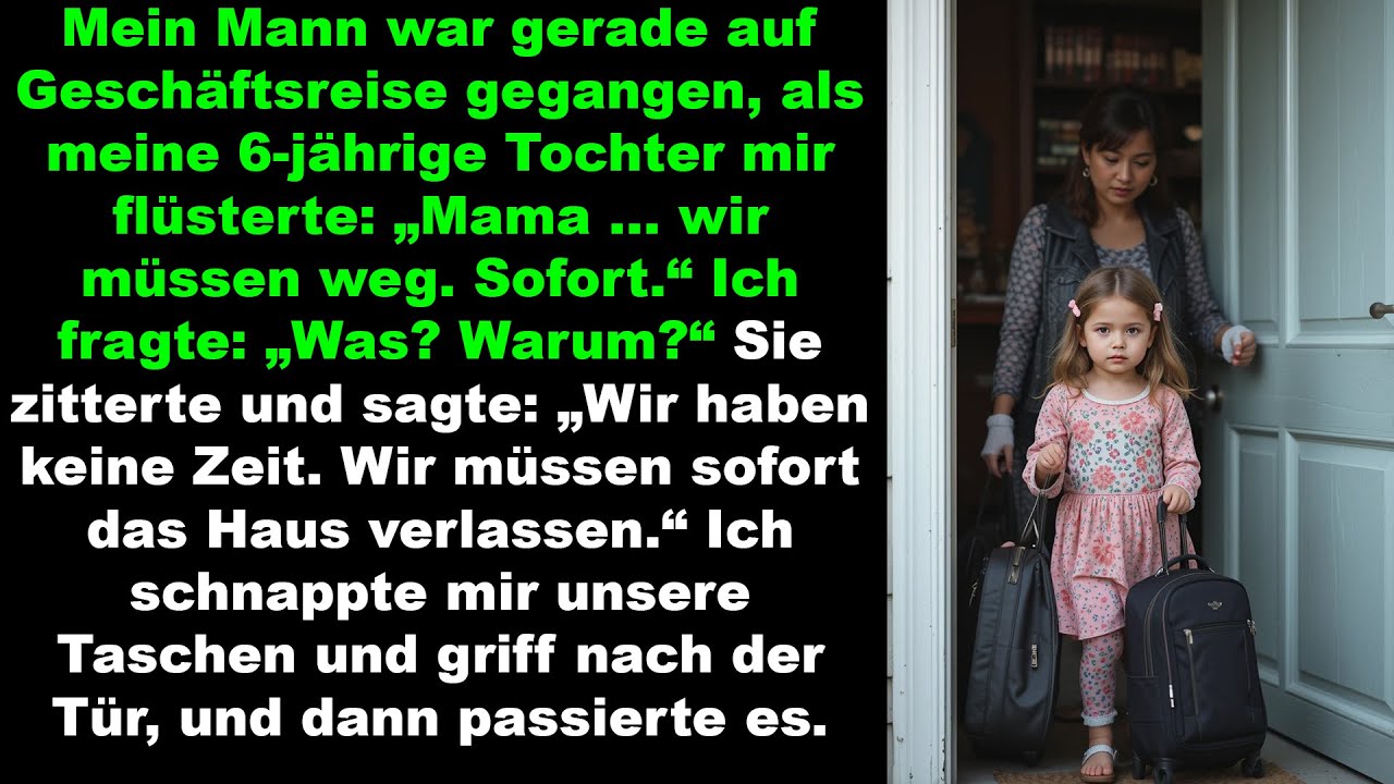 Meine Tochter warnte mich flüsternd wir flohen sofort, doch an der Tür geschah etwas Schockierendes.