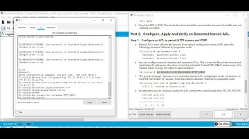 4.2.2.10 Packet Tracer - Configuring Extended   ACLs Scenario 1