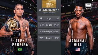 🔴 UFC 300: Alex Pereira vs. Jamahal Hill | Full Fight \& Highlights | Light Heavyweight Title Bout