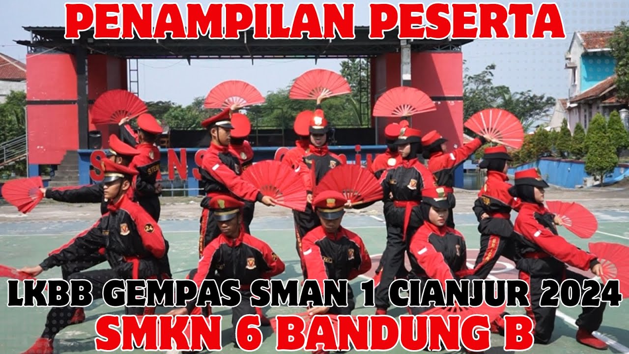 PENAMPILAN PASUKAN .. !!! SMKN 6 BANDUNG B DI LKBB GEMPAS SMAN 1 CIANJUR