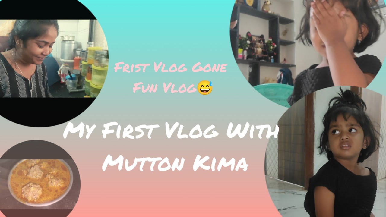 My First Vlog | With Mutton Kima and recipe | ❤😊🤭 | My First Vlog Gone Fun Vlog 😂#funny#cooking
