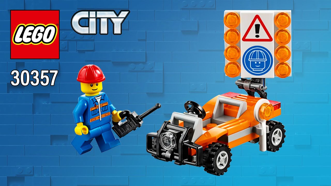 ラフ　ワールドページ LEGO City Road Worker (30357)[58 pcs] Step-by-Step Building