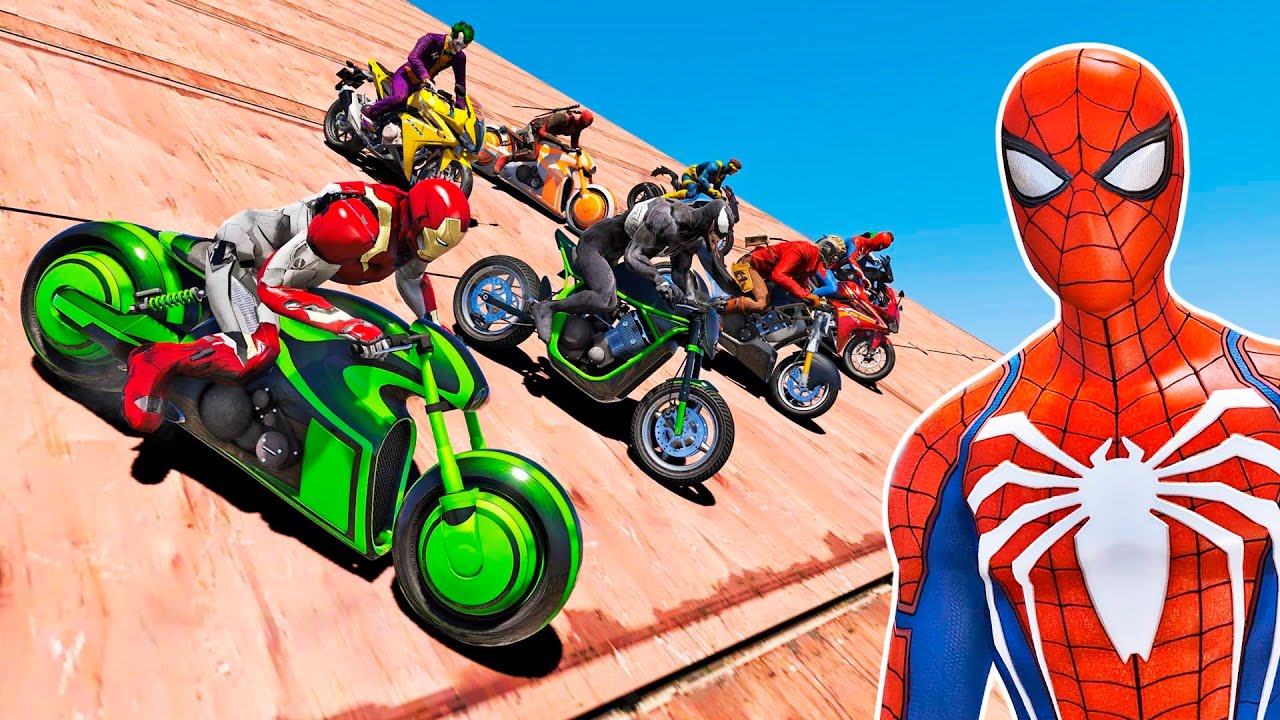 Moto Poderosa Do Homem Aranha Moto Homem Aranha Com Lançador