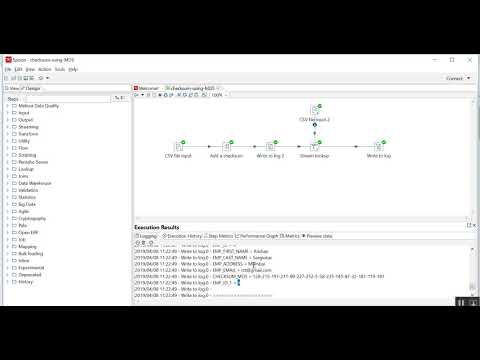 checksum in Pentaho