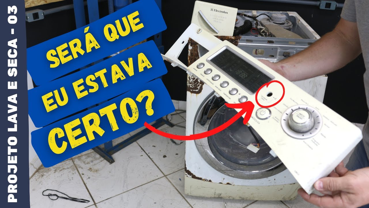 🛠DESMONTEI a placa de INTERFACE da Lava e Seca da SUCATA