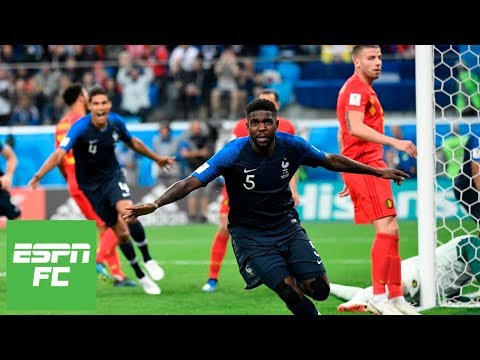 Thumbnail for France beats Belgium 1-0 in World Cup semifinals w/Samuel Umtiti goal [Instant Analysis] | ESPN FC
