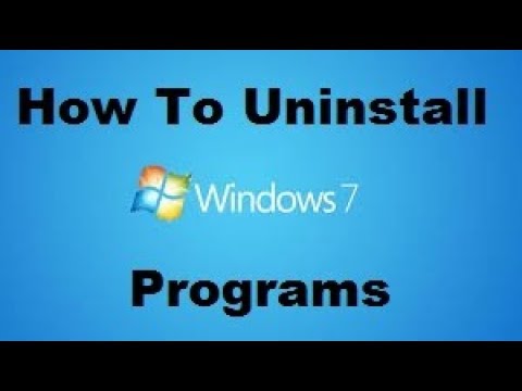How to Uninstall Programs On windows 7 hqdefault