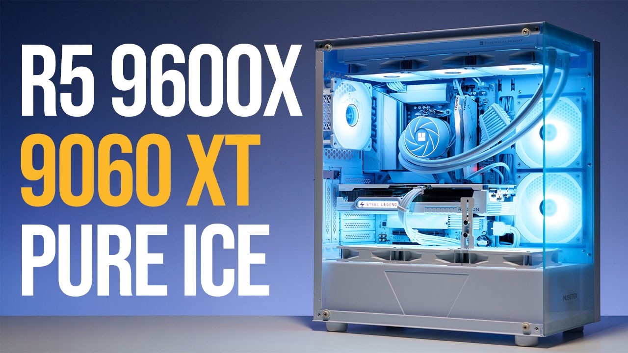Pure White Aesthetics: Building a Ryzen 9600X & RX 9060 XT Gaming PC