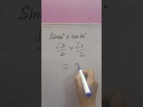 Video find the value of sin 60 degree into cos 30 degree/shorts - youtube